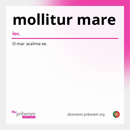 Significado de mollitur mare